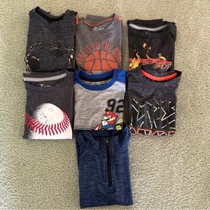 7 Piece Boys Athletic Shirts Mixed Lot Size 5